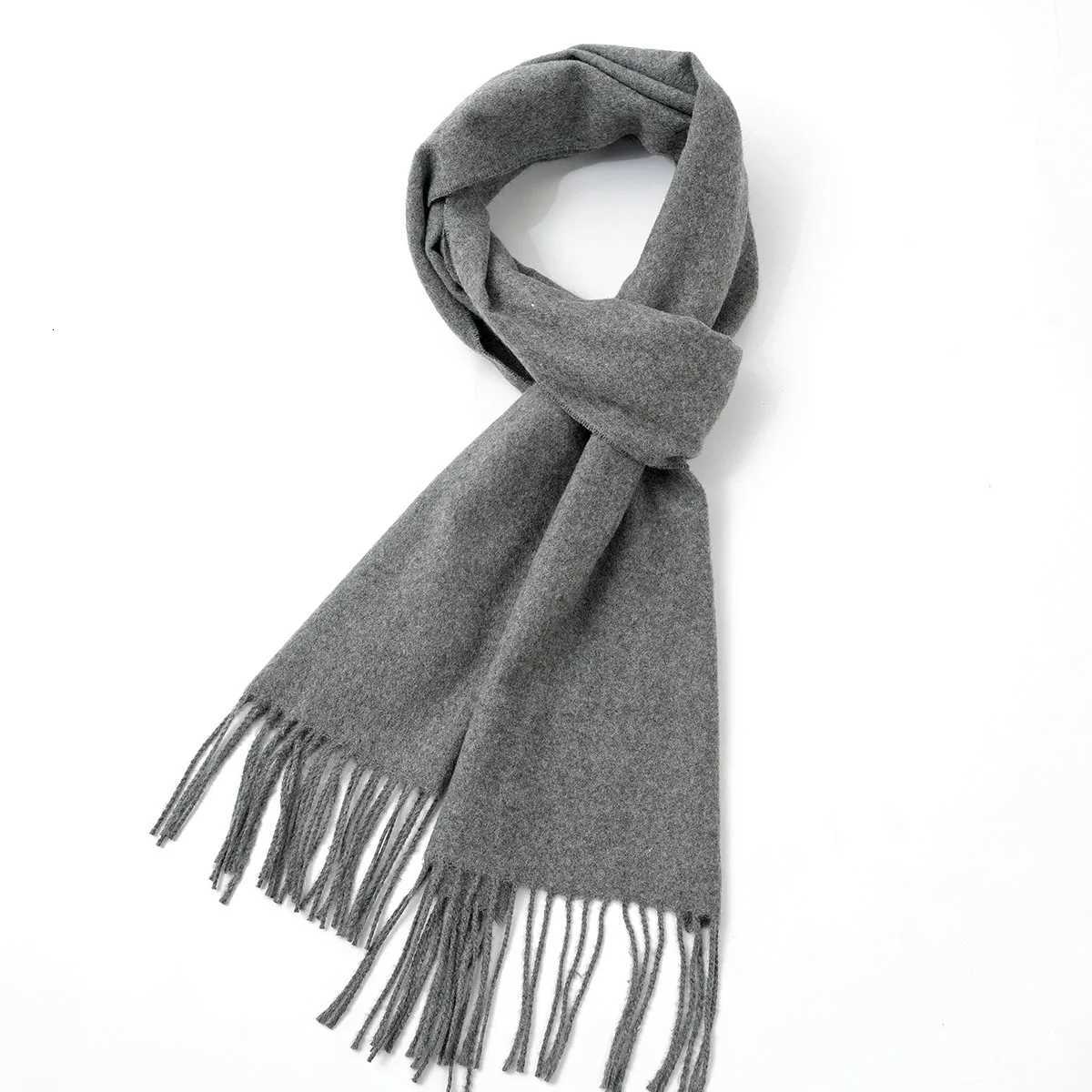 Luxury Cashmere solid color scarf for men Y251115