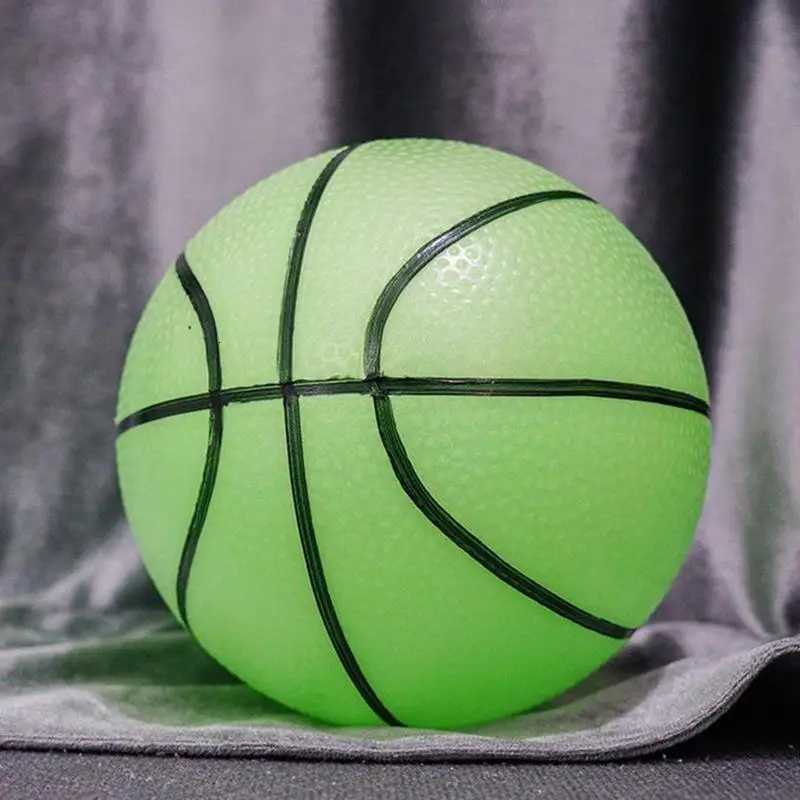 Luminous Basketball Glow In Dark Night Light Basketball Illuminated Reflective Glowing Kids Bouncy Balls For Play Indoor OutdoorW251115