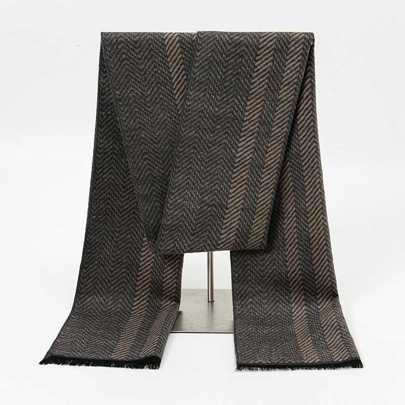 Luxury Winter Plaid Scarf Design Men Cashmere Pashmina Warm Shawl Lady Wrap Tassel Scarves Knitted Thick Blanket 2025 Y251115