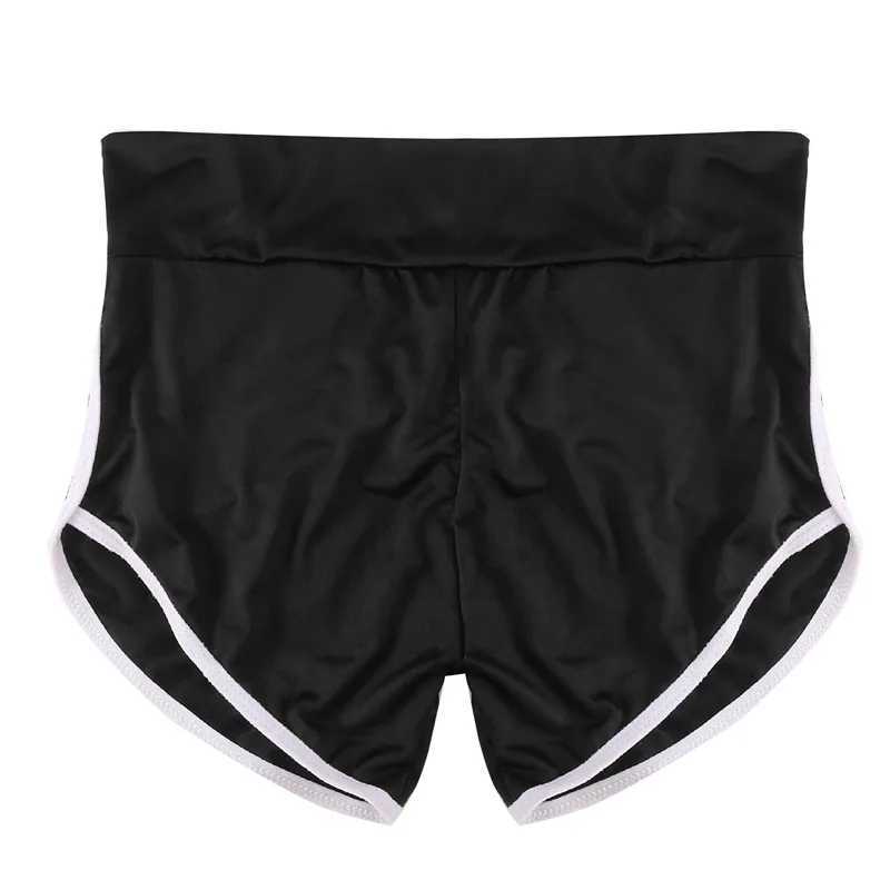 Womens summer sports shorts fitness and gym tight shorts waist yoga shorts low waist stretch shorts gym clothing Z250415