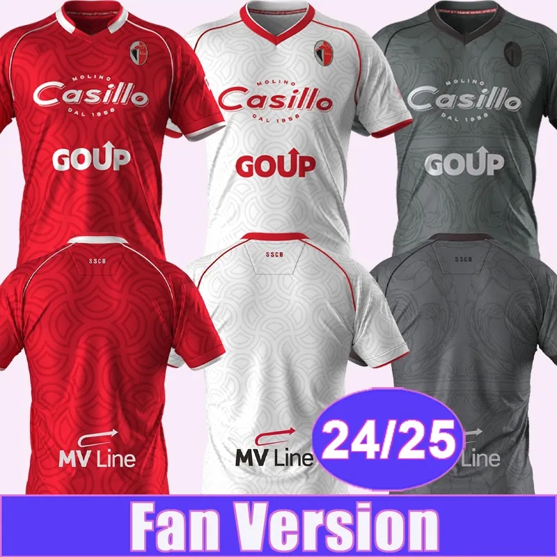 BOTTA SSC Bari Soccer Jerseys 2024/2025 Fans Version: GALANO, D'ERRICO, MAIELLO, MAITA, MALLAMO, ANTENUCCI, SCAVONE - Men's Football Shirts, S-XXL