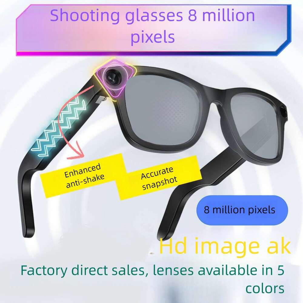Well-known Brand Designer Sunglasses Cross-border Shooting WIFI Transmission Sports Camera Recording HD Million Anti-shake Dialogue Translation Glasse