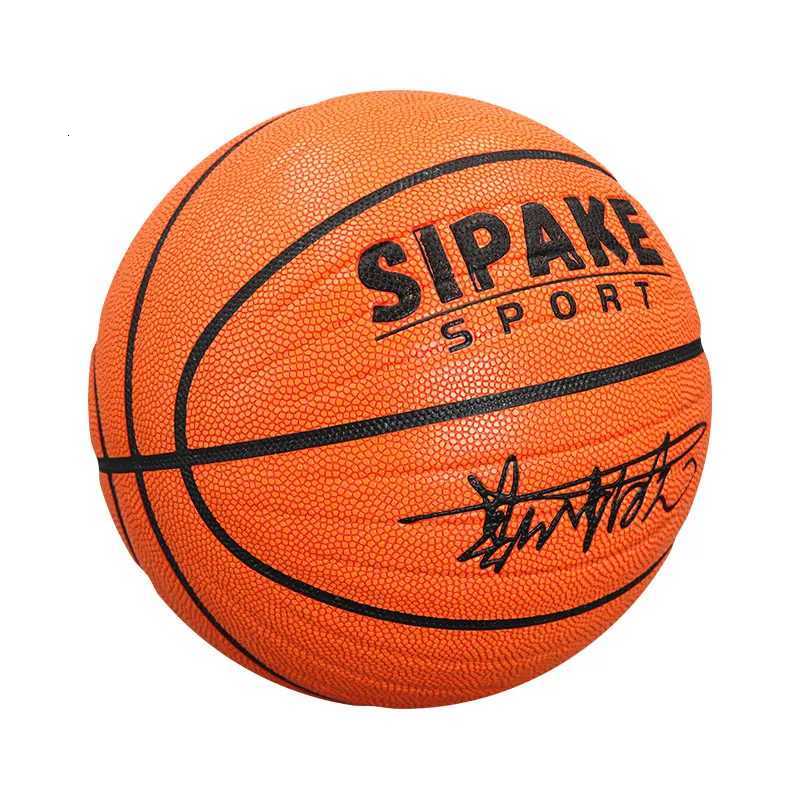 SIPAKE Basketball 5 6 7 EZ-K Black white PU Outdoor Indoor Balls Women Youth Man Match Training BasketallsW251115