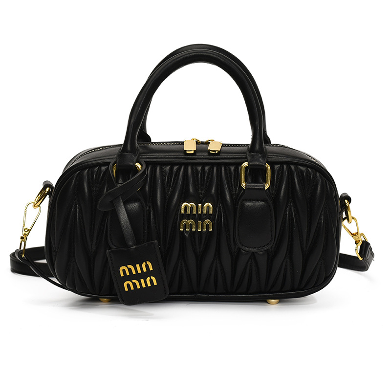 designer bag 2025 Wrinkled handbag min's women's bag bowling fashion Shoulder crossbody small square pillow bag