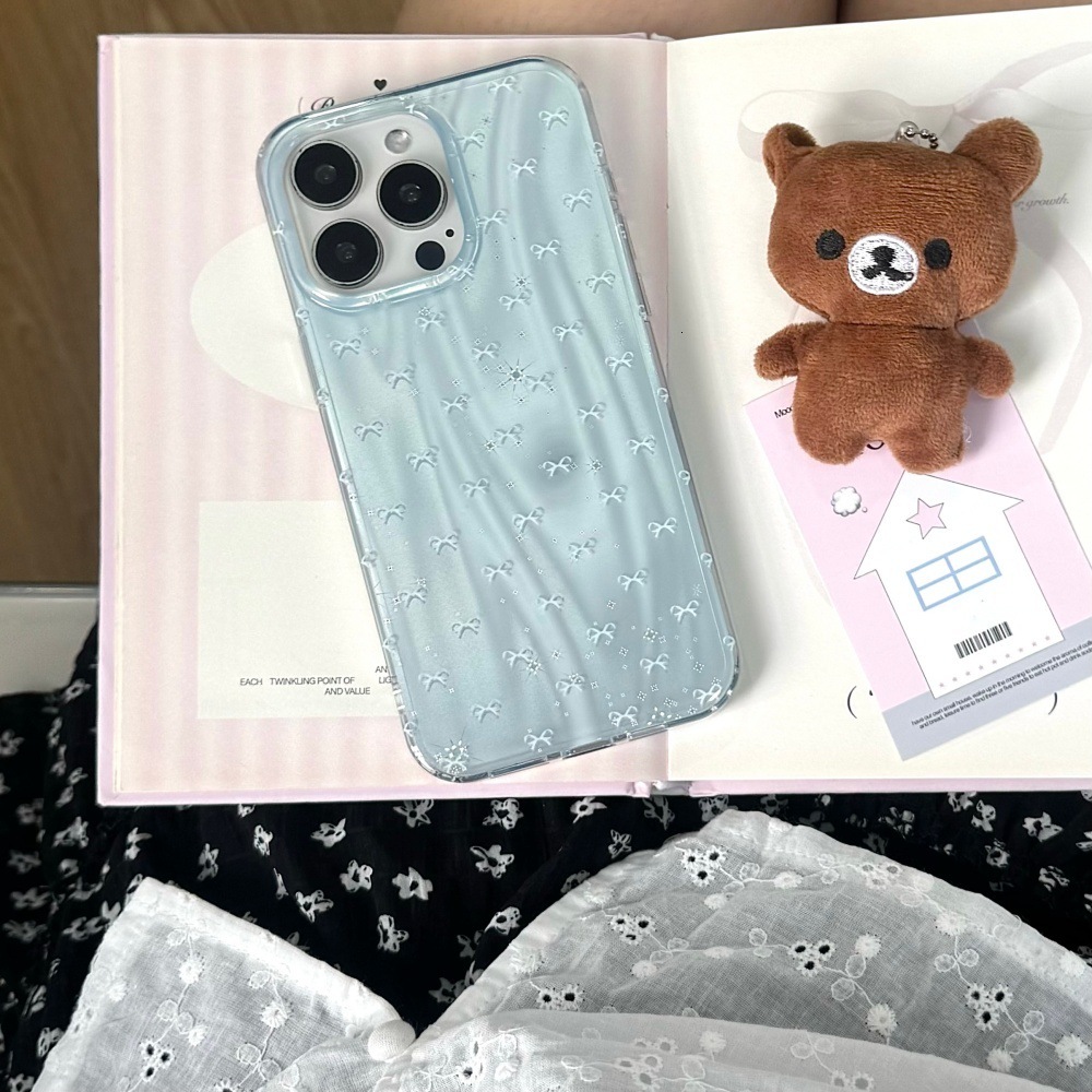 Full Screen Bowknot Phone Case Suitable for iPhone 17 Pro Max Cartoon Shockproof iPhone16/15 Pro