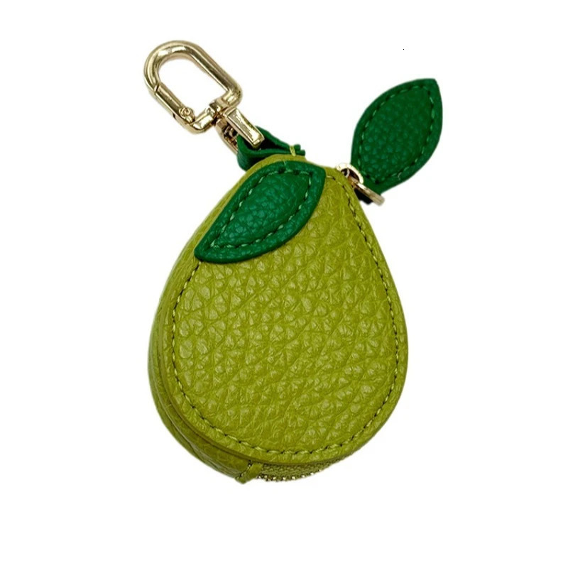 Fruit-shaped Coin Purse Gift Key Chain Leather Bag Charm Instagram-style Fresh and Minimalist Coin Organizer Pouch 251115