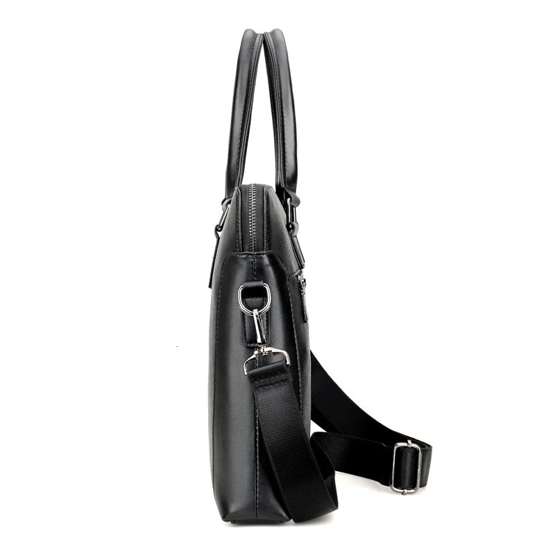 Cow Genuine Leather Business Mens Briefcase Male Briefcase Shoulder Bag Men Messenger Bag Solid Tote Computer Bag 251113