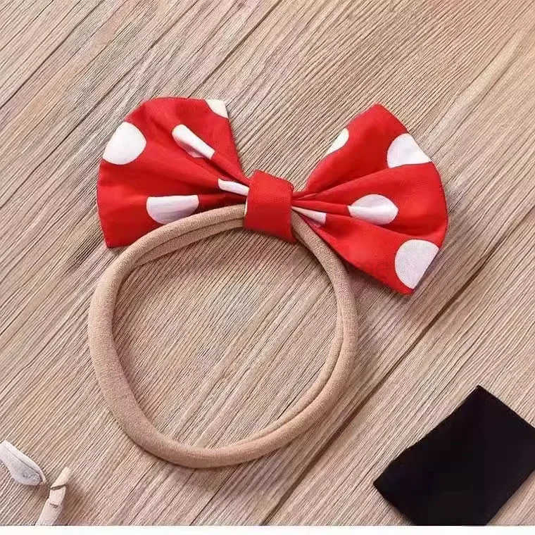 Disney Minnie Mouse Girl Suit Childrens Dress Baby Clothes Set Summer Birthday Costume Polka Dot Sundress Bow Headband Skirt Set W20250416
