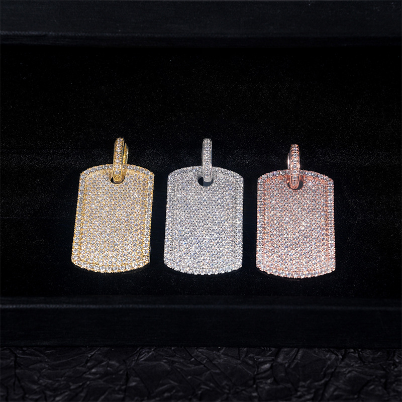 Tennis chain, trendy pendant, moissanite Cuban chain necklace, hip-hop jewelry for men, Gift