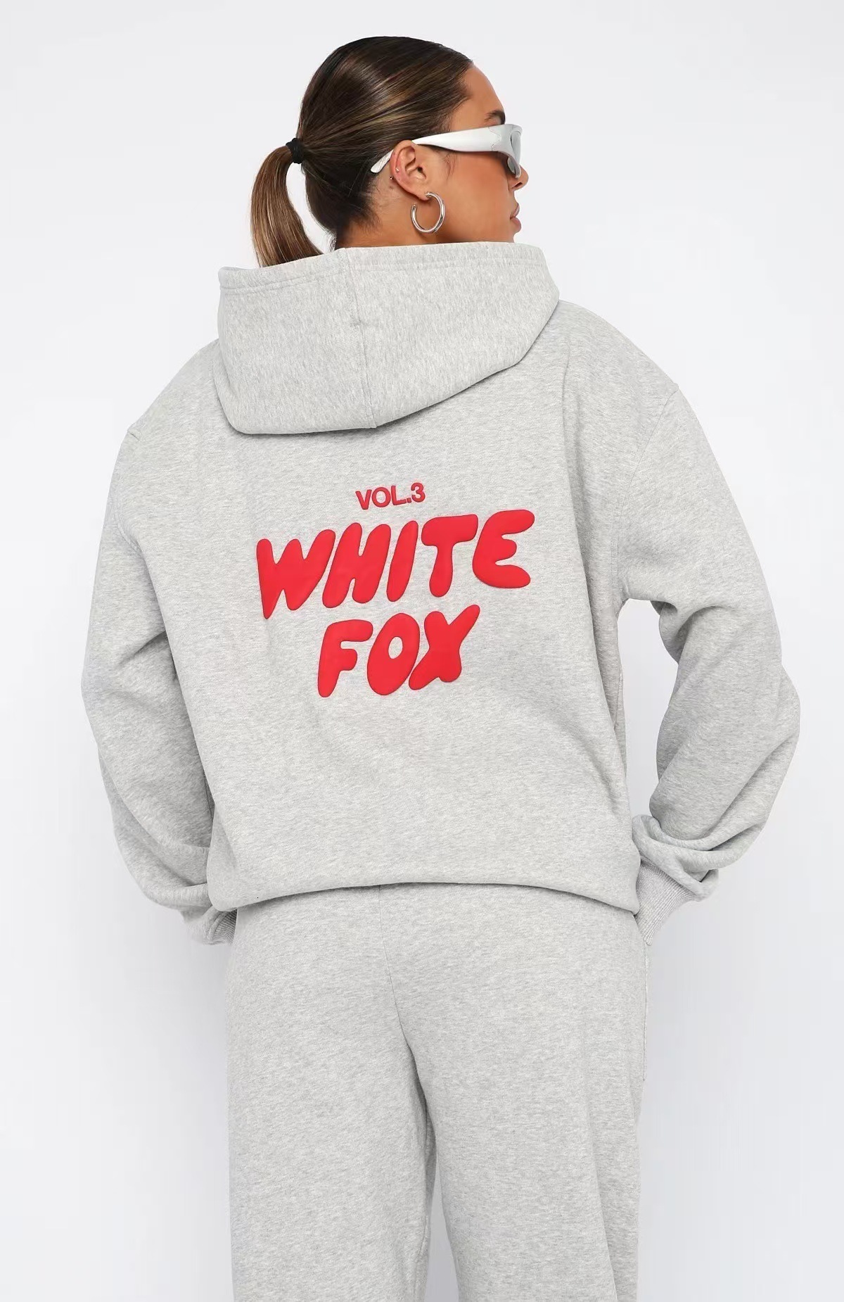 Designer White Foxset Hoodie Ze Foam Printed Hooded Sweatshirt Sweatshirts Tracksuit Women 2026