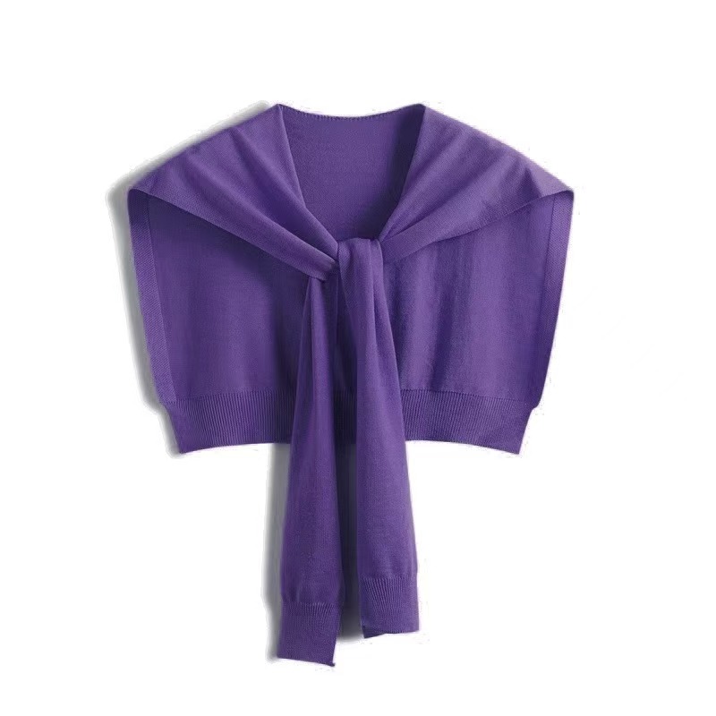 K404 Spring and summer Internet celebrity knitted small shawl for women to wear as an outer layer, summer shoulder-protecting cervical vertebra versat
