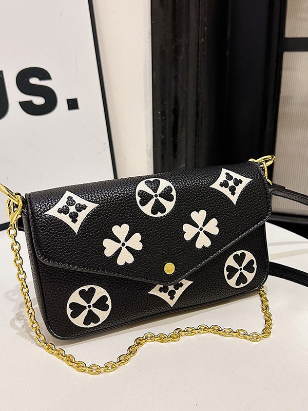 2025 Summer New Vintage Premium Print Crossbody Bag Women Stylish Versatile Casual Shoulder Bag