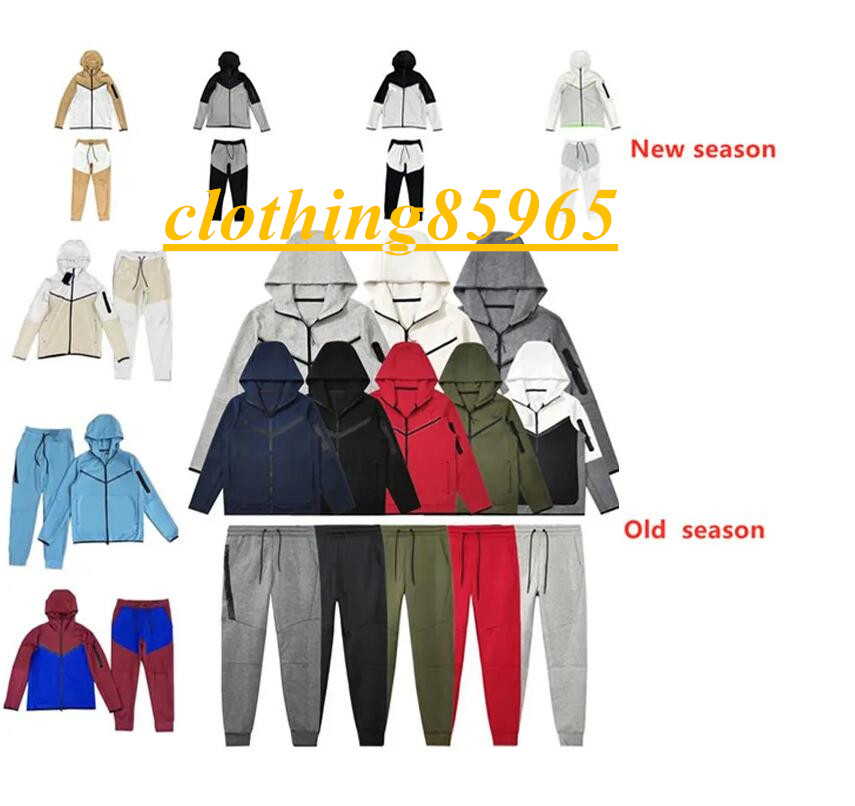 Men's Tracksuits Sports Tech Fleece Jacket Set Hoodie Set Top Set Men's Slim-Fit Cardigan Hoodie High Quality Jogger Track Suits Bottoms Outerwear Sports Jackets