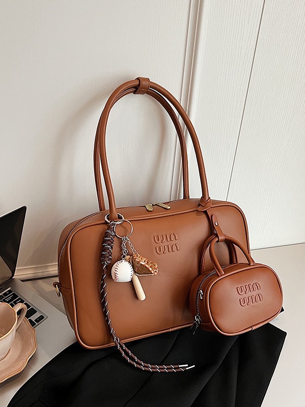 designer bag new style bowling pillow bag versatile and large-capacity tote briefcase fashionable commuter bag for hand-held and cross-body