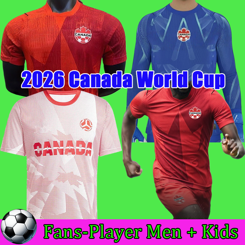 2026 Canada Soccer Jerseys men's national soccer team DAVID PROMISE BUCHANAN OLUWASEYI 26 27 CORNELIUS AHMED Mens Home Away Fans player goalkeeper training kits