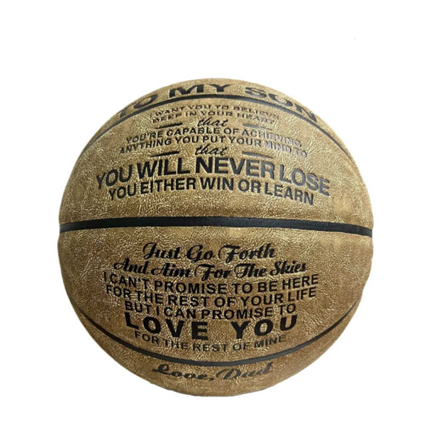 No 5 / 6 / 7 Wear-Resistant Cowhide Basketball For Adults Students School Sports Competition Specific BasketballW251115