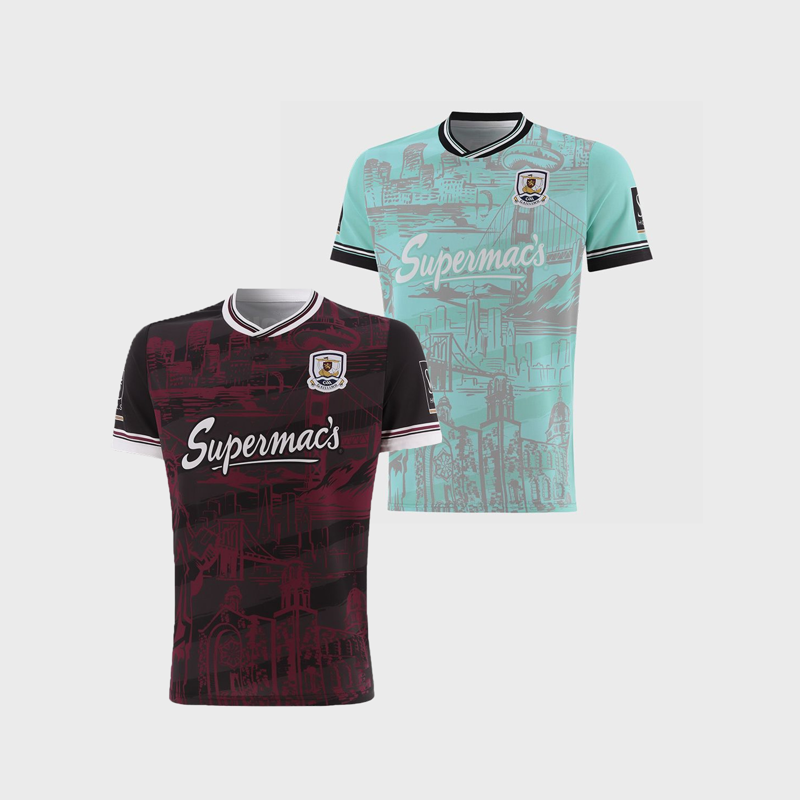 2025 Galway GAA Mens' Alternative/Goalkeeper Replica 3-Stripe Jersey