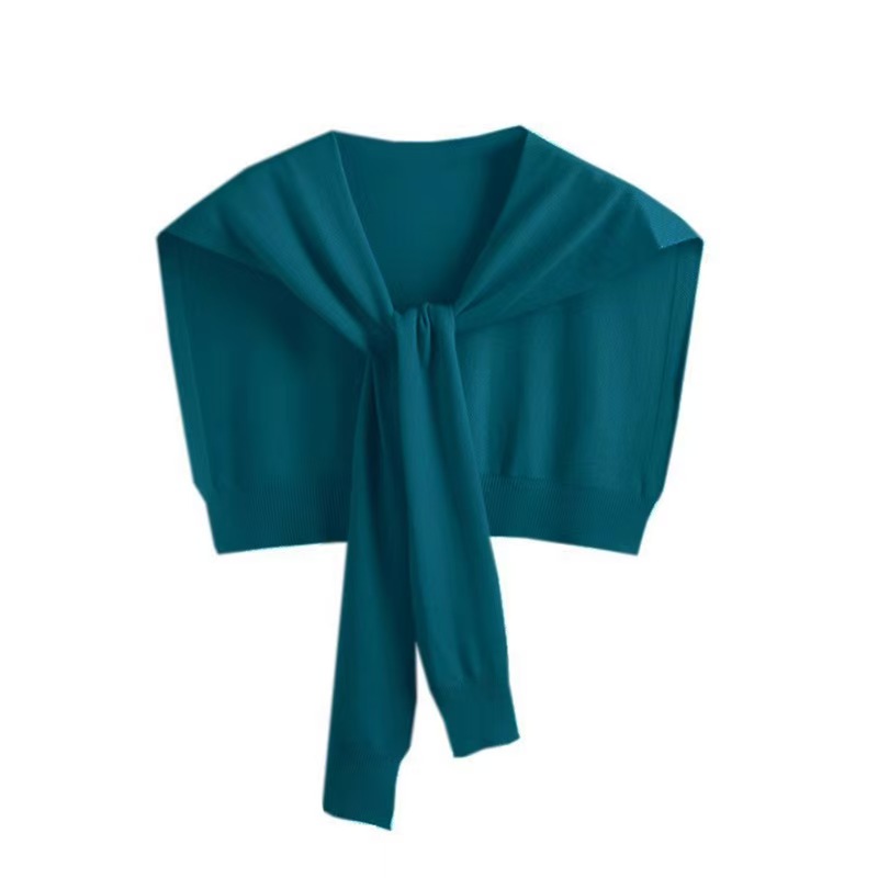 K996 Spring and summer Internet celebrity knitted women's outerwear summer shoulder protection cervical vertebra widened versatile scarf shawl
