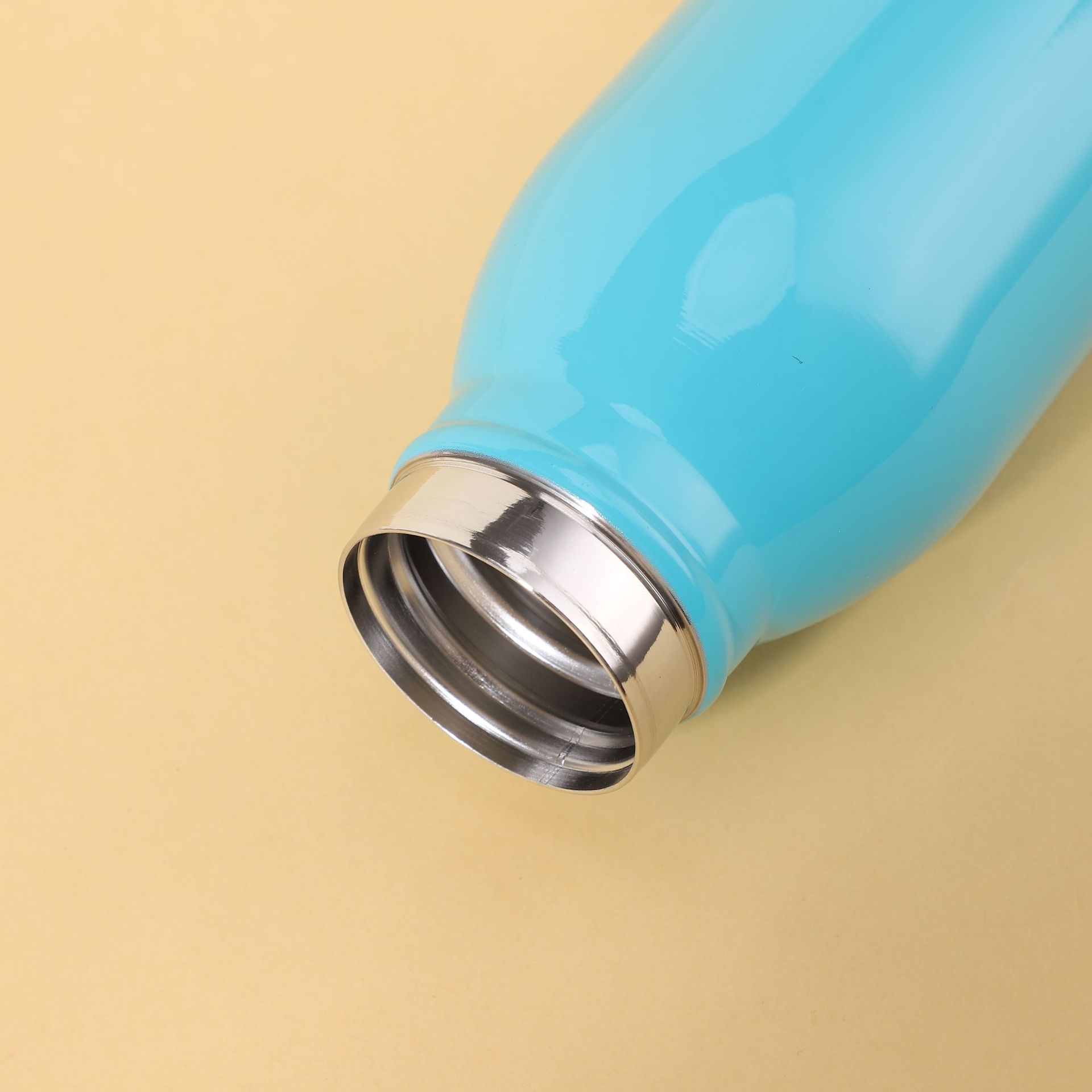 New Cross-Border Sports Water Bottle, Creative Straight Small-Mouth Milk Bottle, 304 Stainless Steel Double-Layer Vacuum Insulated Cup LG