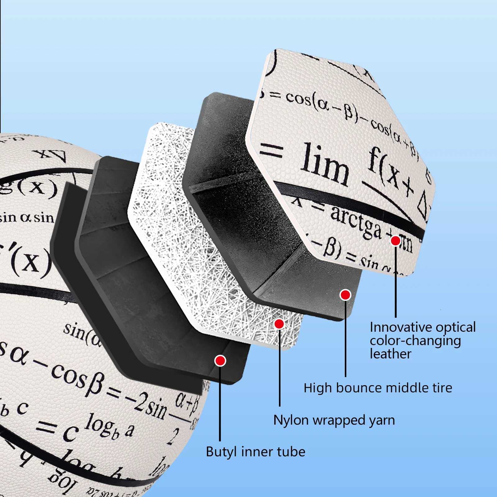 Basketball Composite Pu Color-changing Ball Men Size 7295in Women Size 6285in Street Ball High Quality Wear-resistant BallW251115