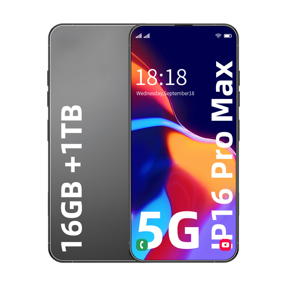 2025 NEW Cellphones i15 i16 Pro Max Mobile Phones 4G 5G 7.3HD Original Smartphone 7800mAh Android 14 Global Version Cell Phone Dual SIM Card