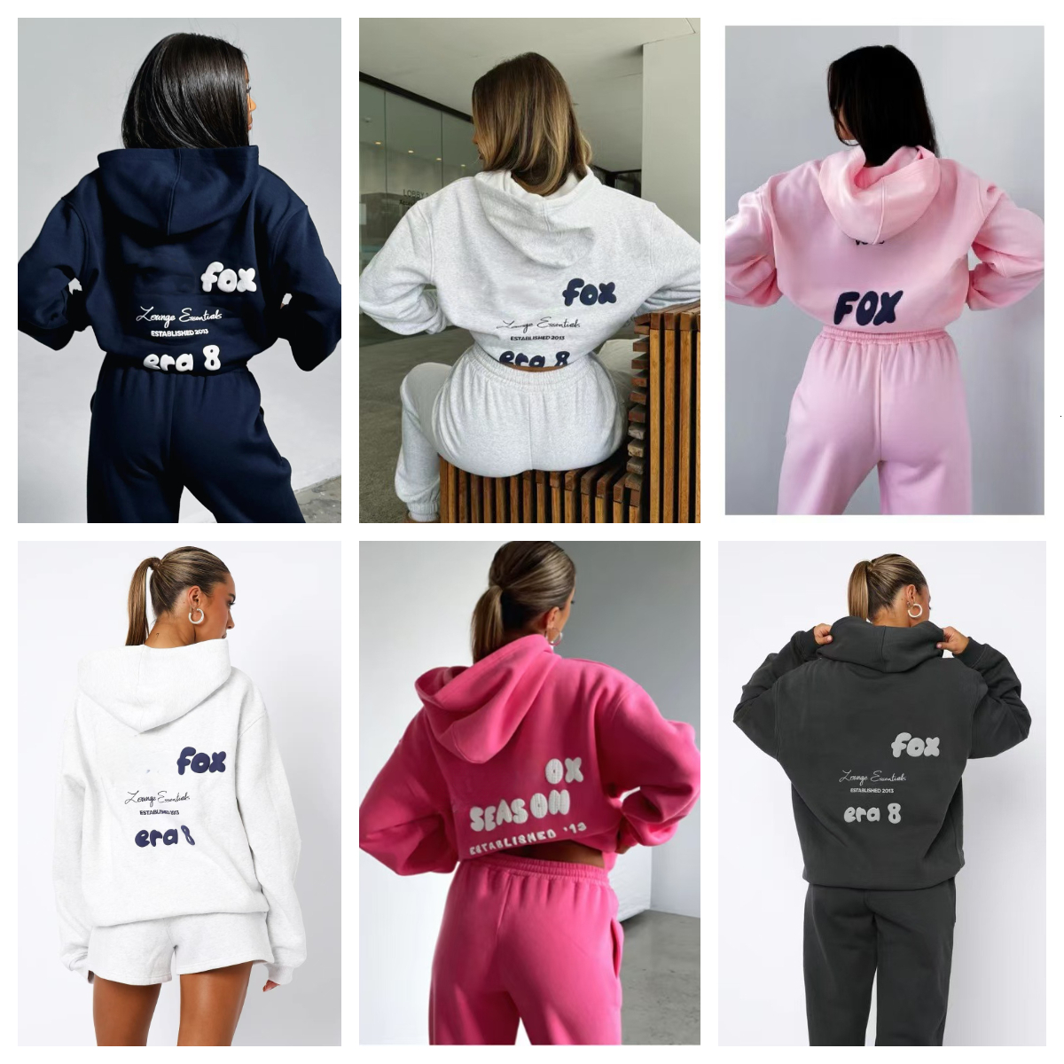 Designer women tracksuits two pieces sets sweatsuit autumn female hoodies hoody pants with sweatshirt ladies loose jumpers woman ds