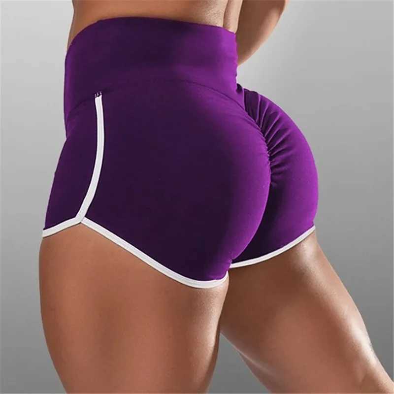 Womens summer sports shorts fitness and gym tight shorts waist yoga shorts low waist stretch shorts gym clothing Z250415