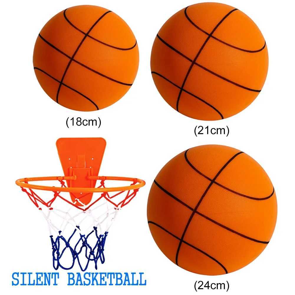 Mute Silent Basketball Diameter 18/21/24 CM Indoor Silent Skip Ball Squeezable Slient Child Sports Toy Game Bounce BasketballsW251115