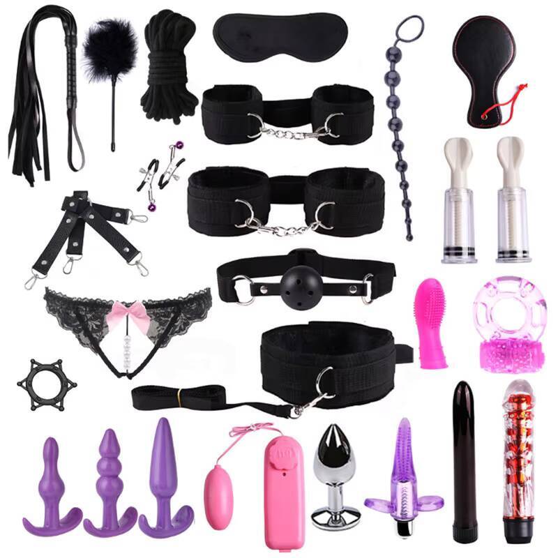 Factory Price 25 Pcs/set Sex Toys for Couple Bdsm Set Bondage Kit Sexy Flirting Fetish