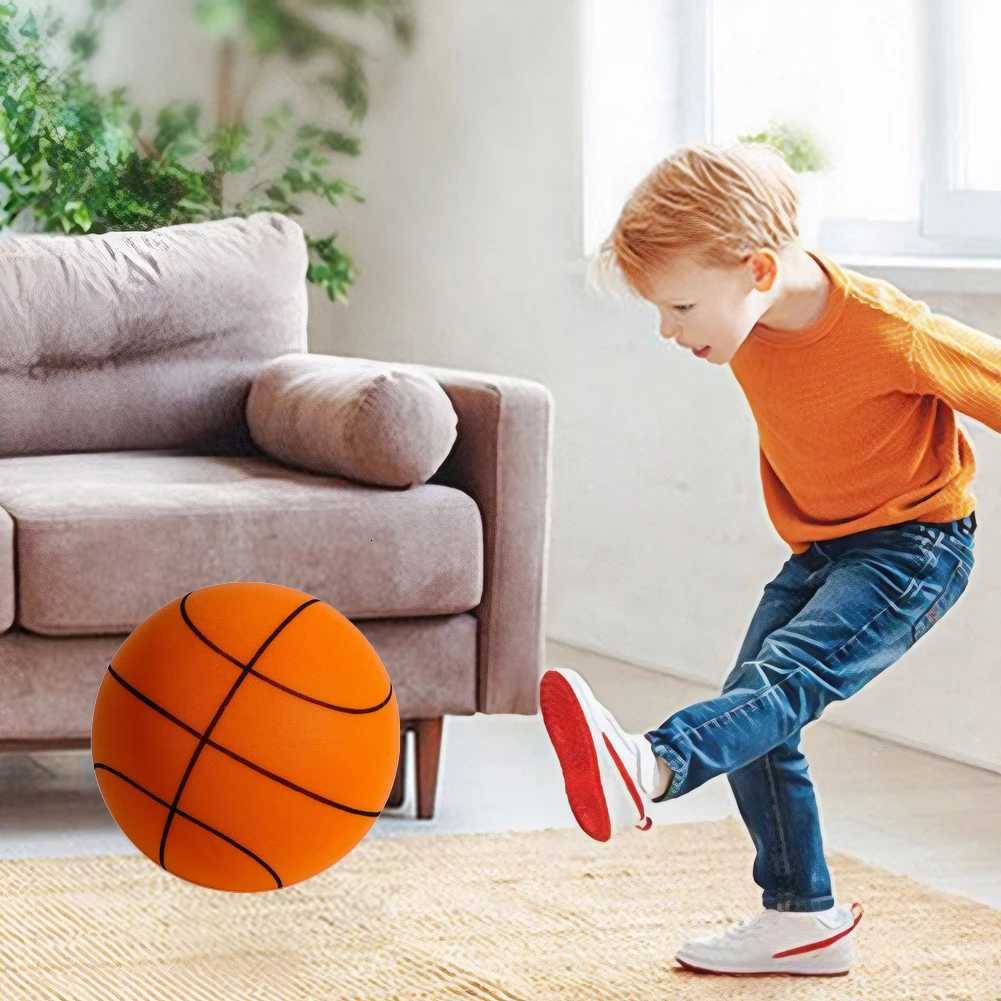 18/21/24cm Easy Grip Silent Ball Size 3/5/7 Silent Basketball Dribbling Training Basketball Bouncing for Indoor ActivitiesW251115