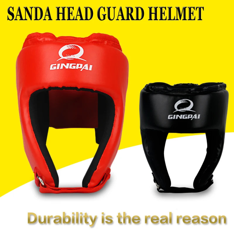 MMA Helmet professional head gear kick Boxing black head guards ProForce Male Face protectors headgear Sparring wrestling Helmet 250415
