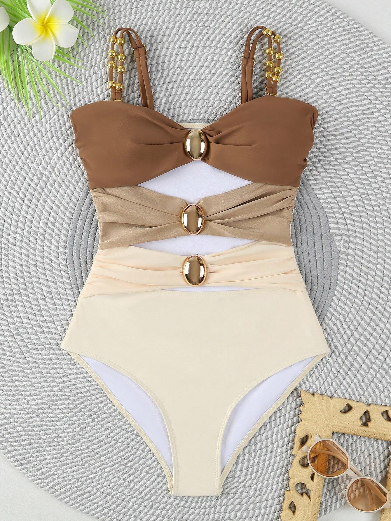 Women's Swimsuit Bathing Suit Ruched Tummy Control Swimwear Fashion Design Highlight one's figure