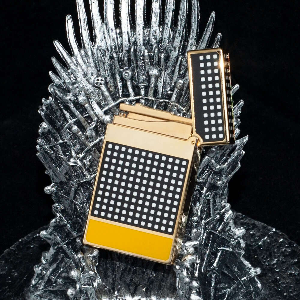 With Logo Windproof Tobacco Cigar Drill Gift Box Portable Multifunction Cigarette Lighter Accessories High-Quality L2