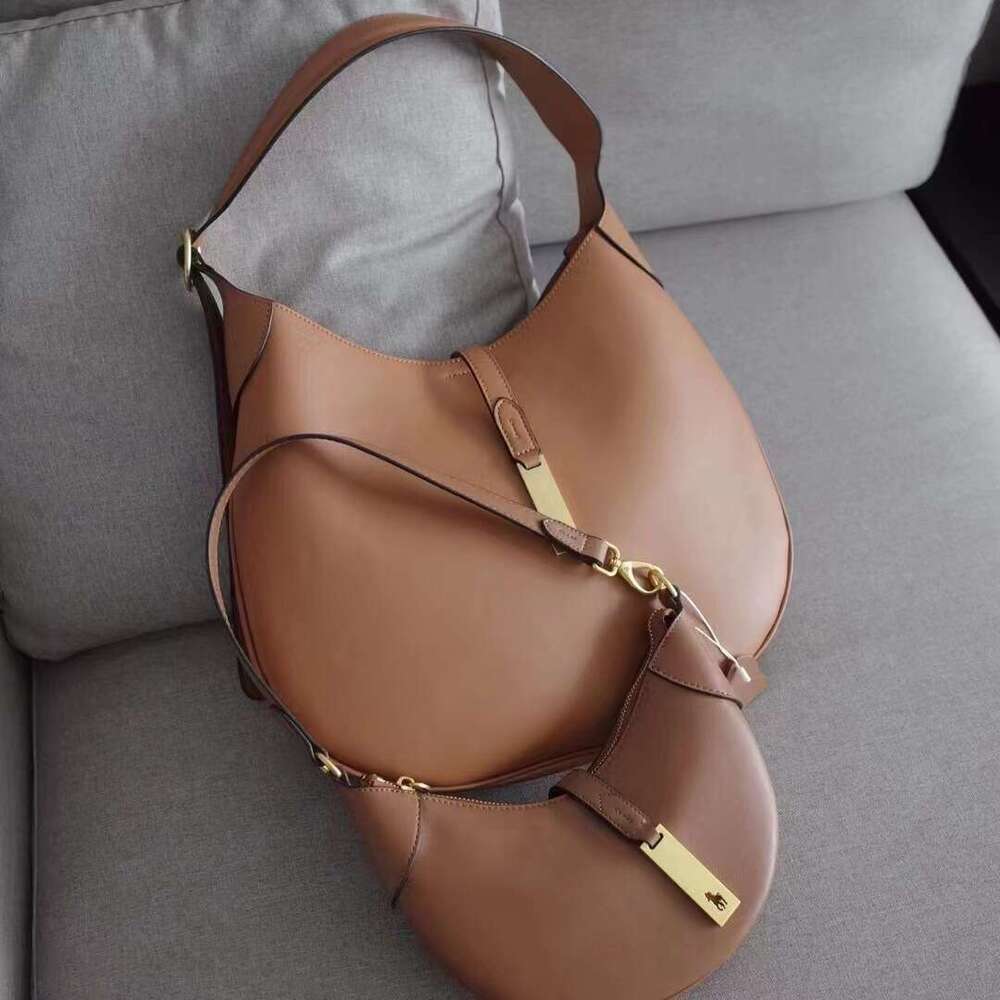 Polo * L Tote High-Quality 2024 Autumn And Winter New Shoulder Bag, Can Be Sung Cowhide Women's Crossbody Bag