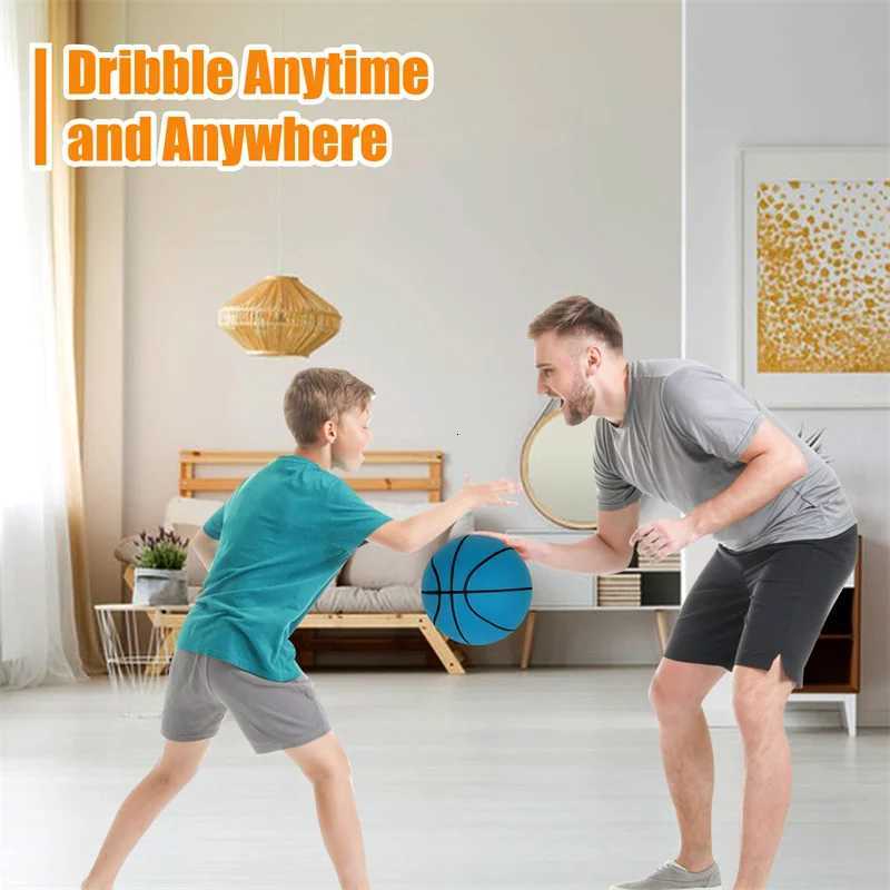 Fast Dropshipping Silent Basketball Indoor Mute Bouncing Basketball Children Sports Toys With Groove Lines No Noise Quiet BallsW251115