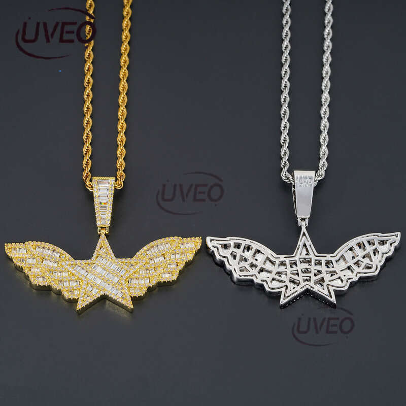 Sterling Silver Jewelry Gold 925 Iced Out VVS Moissanite Cuban Anklet Hiphop Pass Diamond Tester Cuban Link Chains Pendant High Quality Gift Moissanit