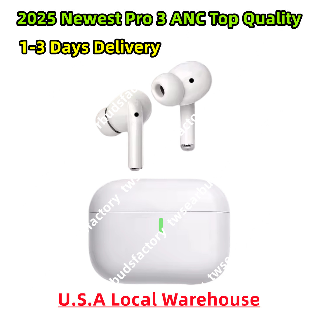 Pods Pro 3 ANC TWS earbuds 2024 Pods 4th gen wireless earbuds Pro 2 USB-C With ANC Earphones noise canceling headphones Pro 6 Bluetooth headset Android iOS Universal