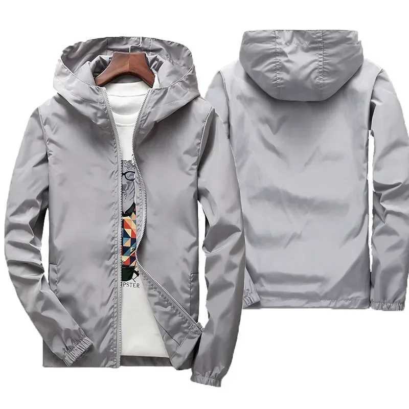 2024 Spring/Summer Mens Windproof Cover Waterfall Jacket Travel Camping Mountain Climbing Zipper Mens Windproof JacketXJ250416