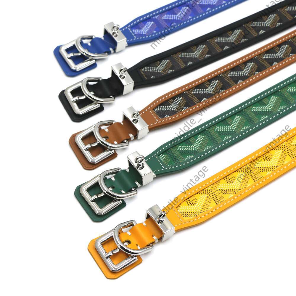 Genuine Leather Small Medium-sized Cat Collars, Teeth And Fighting Dog Collars Set, Coll Pet Supplies
