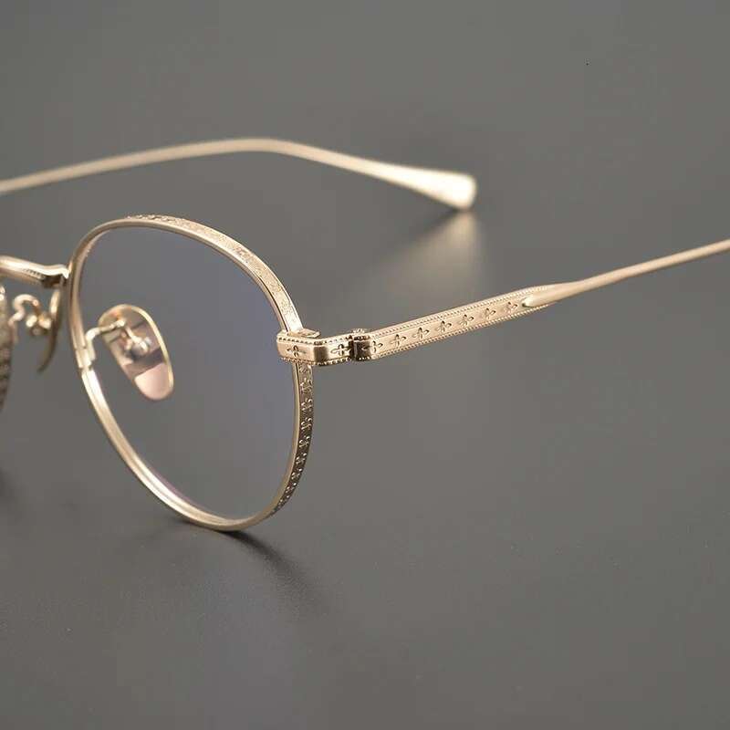 Eyeglass Frame For Women titanium Reading Glasses Designer Brand Prescription Fashion Titanium Men Retro Round Optical Eyewear