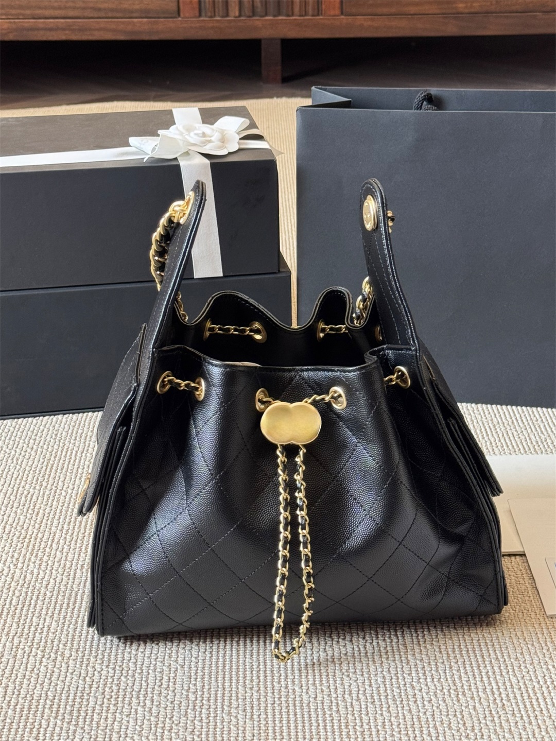 Designer bag Women Classic Bucket bag Totes key shoulder bag luxurys handbag women crossbody bag leather classic large capacity tote Bag star bag
