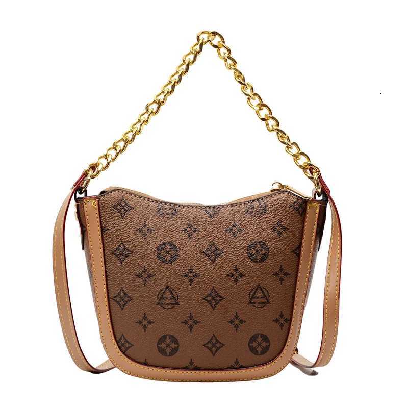 2025 Vintage Print Bucket Bag for Women Adjustable Crossbody Strap Shoulder Purse with Top Handle Day to Night BagW251115