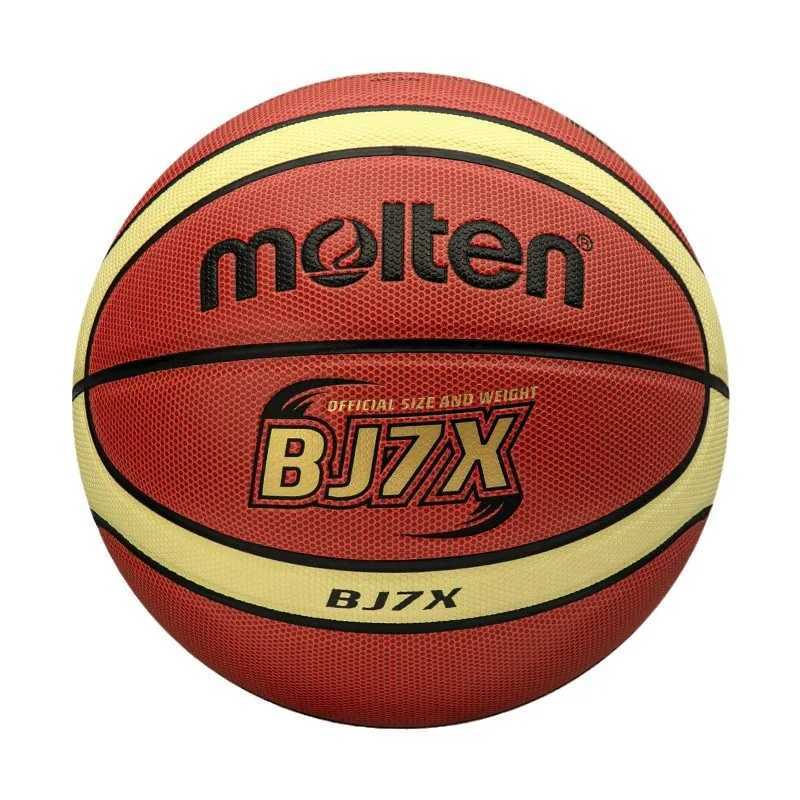 Molten BJ7X FIBA Approved Basketball Size 7-Premium Microfiber Cover and Butyl Bladder for Professional Indoor LeaguesW251115