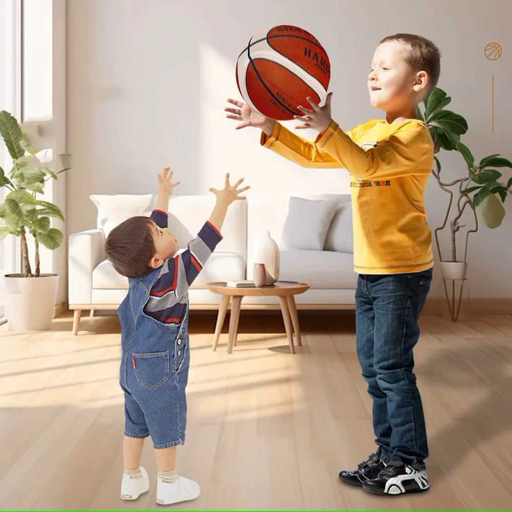 Indoor Silent Basketball Cloth Cover Size7/6/5 Soft High Elastic Foam Mute Ball No Noise Sports Ball Adults Child Sport GameW251115