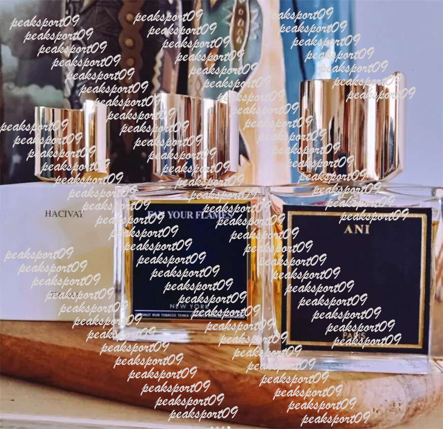 100ml Nishane Deziro Perfume Wulonha X Hacivat Fan Your Flames Fragrance Man Women Extrait De Parfum Long Lasting Smell Brand Neutral Cologne Spray
