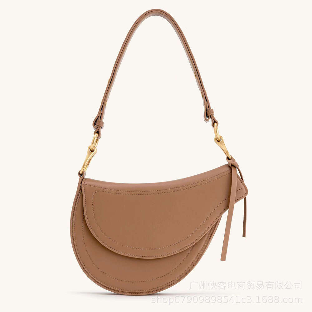 Women's Bags for women's versatile spring/summer crossbody lightweight and high-end, ins niche shoulder bag, pleated moon bag