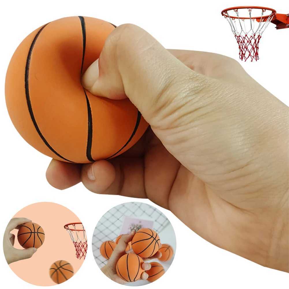 6cm High Elastic Mini Basketball Rubber Mini Sports Basketball Soft High Bouncy Decompression Ball Party Game for KidsW251115