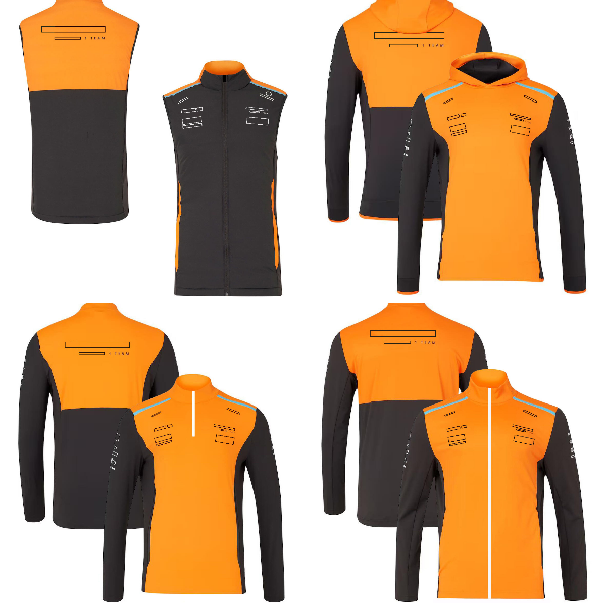 New F1 2024 Team Hoodie Men Formula 1 Driver Racing Hooded Sweatshirt Fans 1/4 Zip Midlayer Tops Unisex Softshell Jacket Sweat Gilet free s