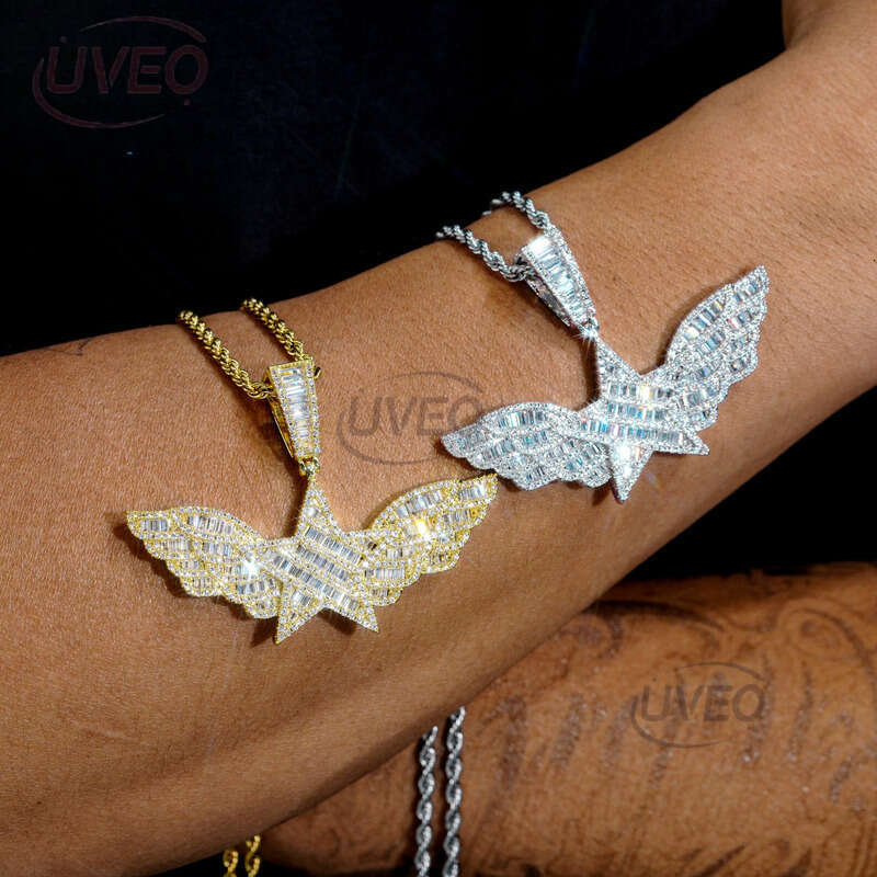 Sterling Silver Jewelry Gold 925 Iced Out VVS Moissanite Cuban Anklet Hiphop Pass Diamond Tester Cuban Link Chains Pendant High Quality Gift Moissanit