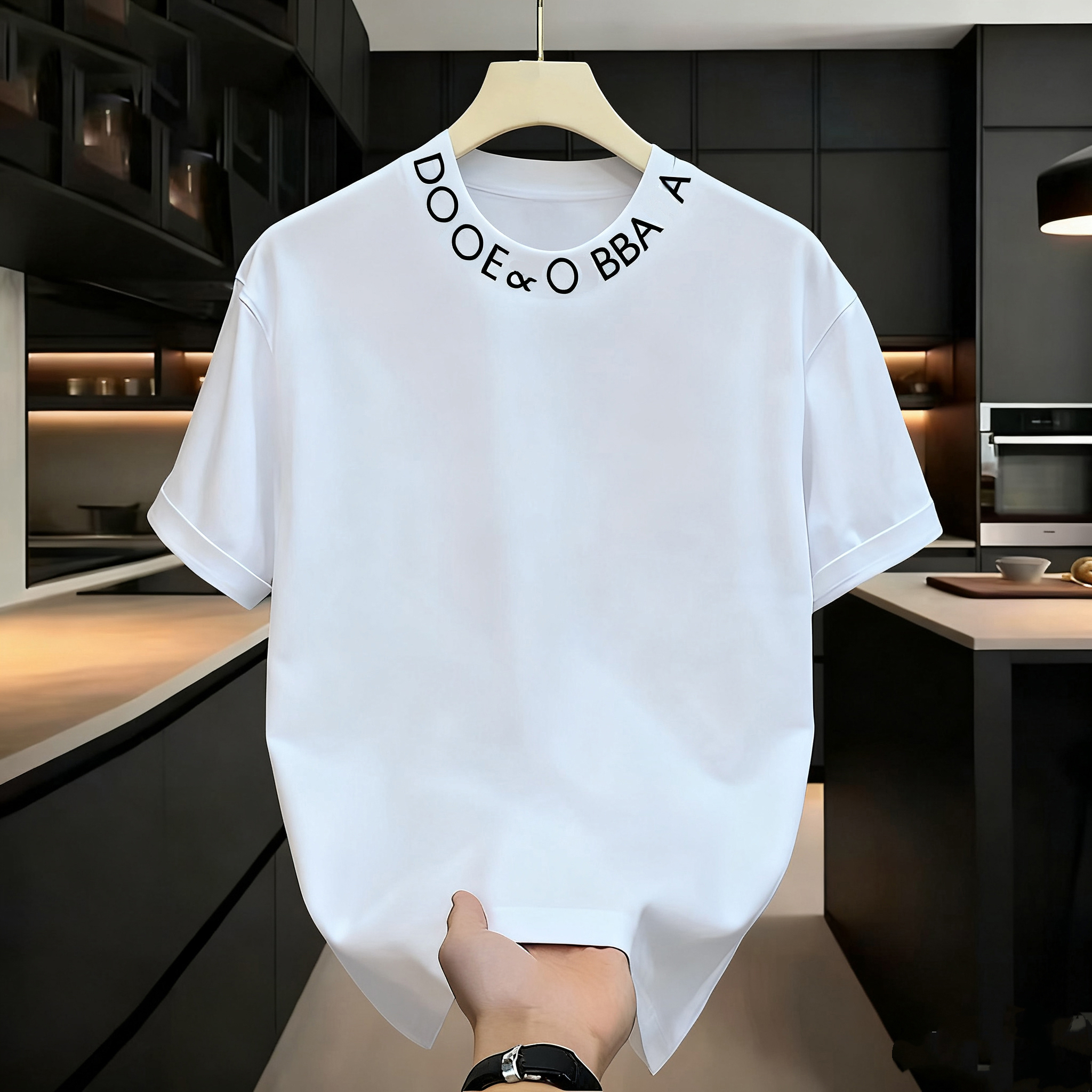 T-Shirts casual designer design all-match new style heavy industry fashion embroidery short sleeve steel seal letters light luxury fixed T-shirt men's and women's M---4XL